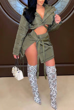 Load image into Gallery viewer, Bubbles of Fun, cropped jacket and thigh bearing skirt