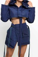 Load image into Gallery viewer, Bubbles of Fun, cropped jacket and thigh bearing skirt