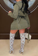 Load image into Gallery viewer, Bubbles of Fun, cropped jacket and thigh bearing skirt