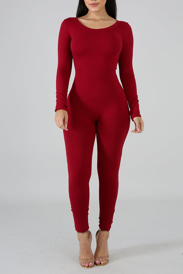 Simply, long sleeve catsuit