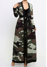 Load image into Gallery viewer, Cameal, camouflage print 3 piece duster set
