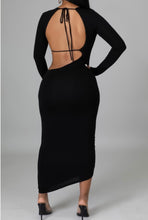 Load image into Gallery viewer, BeBe, asymmetrical cut backless dress
