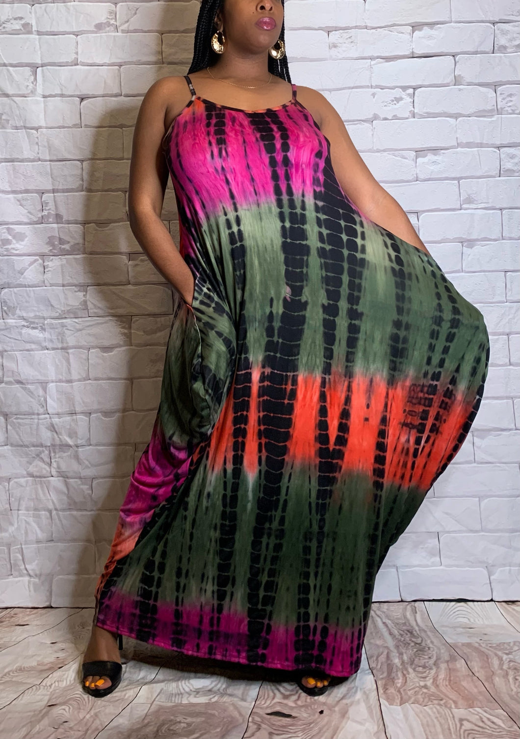Softee,  oversized colorful maxi dress