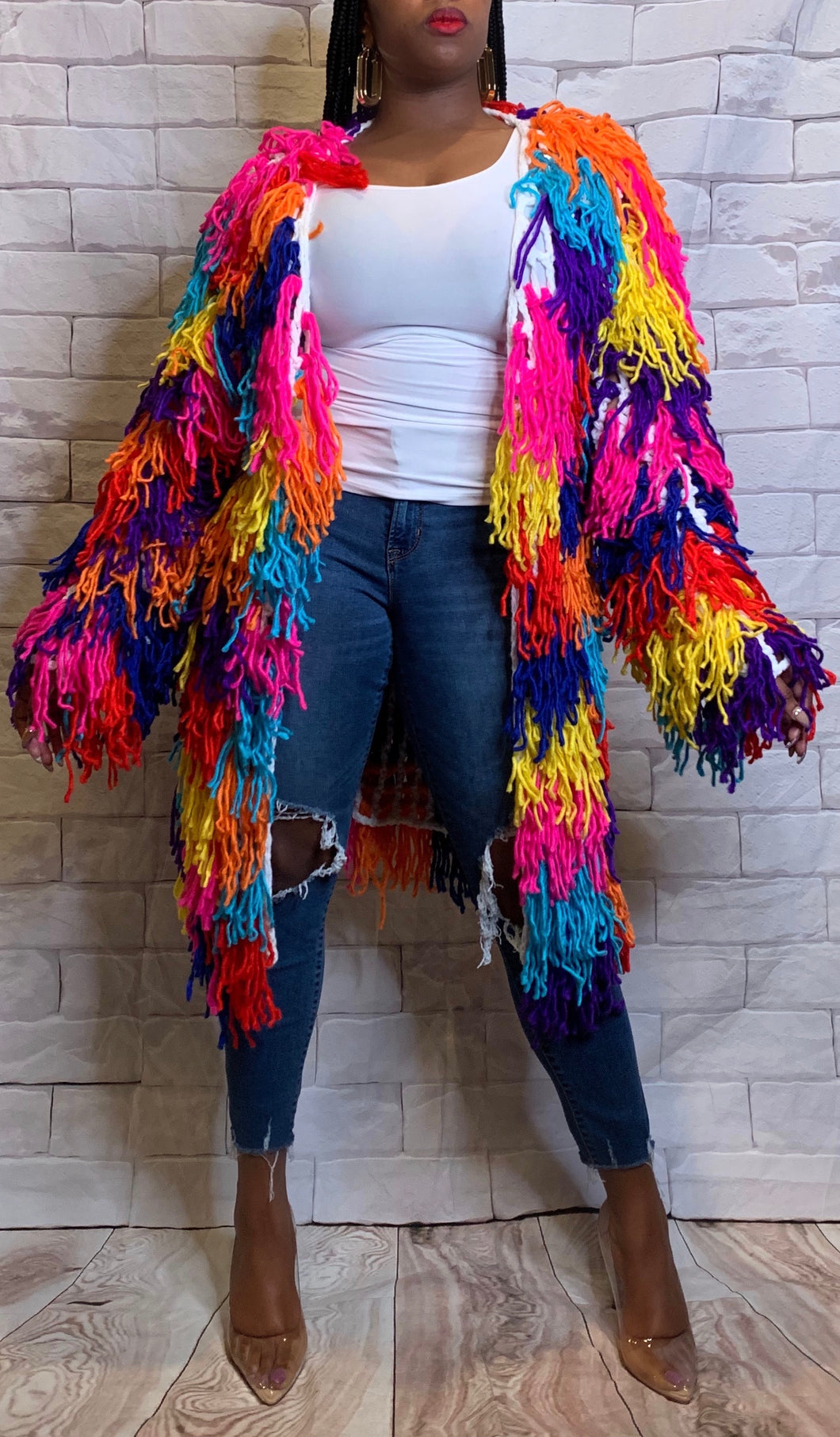 Shaggy Rainbow, colorful sweater – Jonzeys Closet